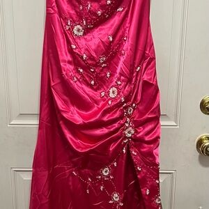 Elegant Pink Evening Gown